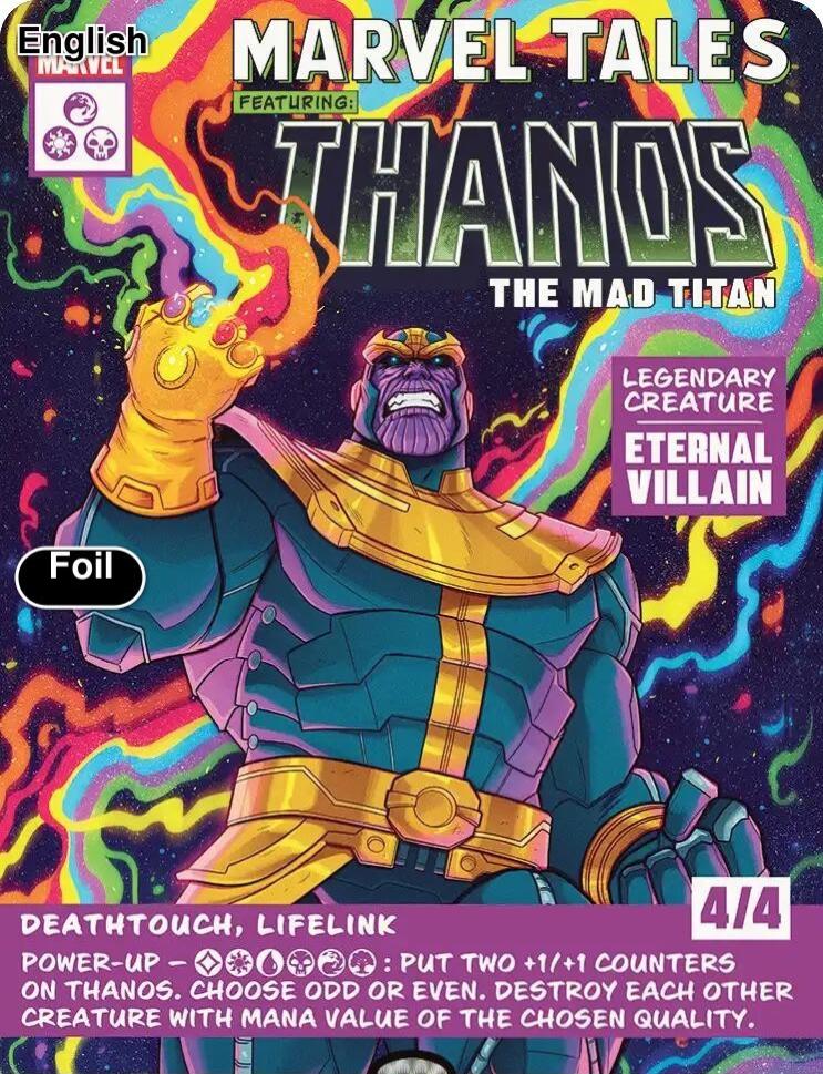 Thanos, The Mad Titan [Borderless Foil] #400