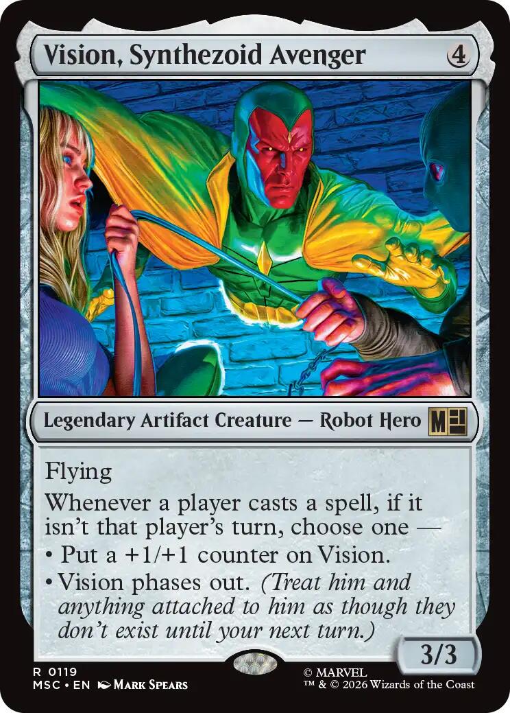 Vision, Synthezoid Avenger [Surge Foil] #119