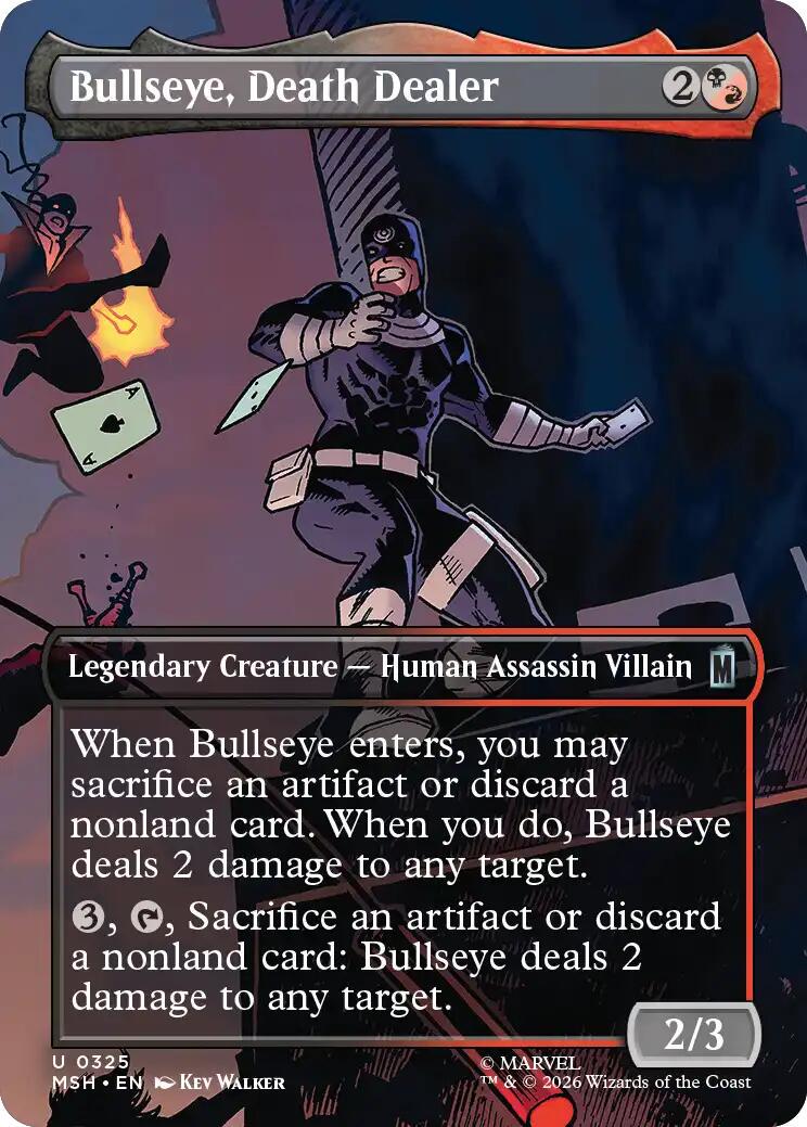 Bullseye, Death Dealer [Borderless] #325