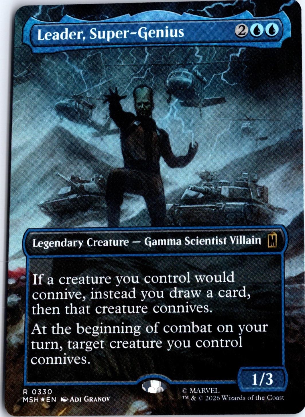 Leader, Super-Genius [Borderless Foil] #330