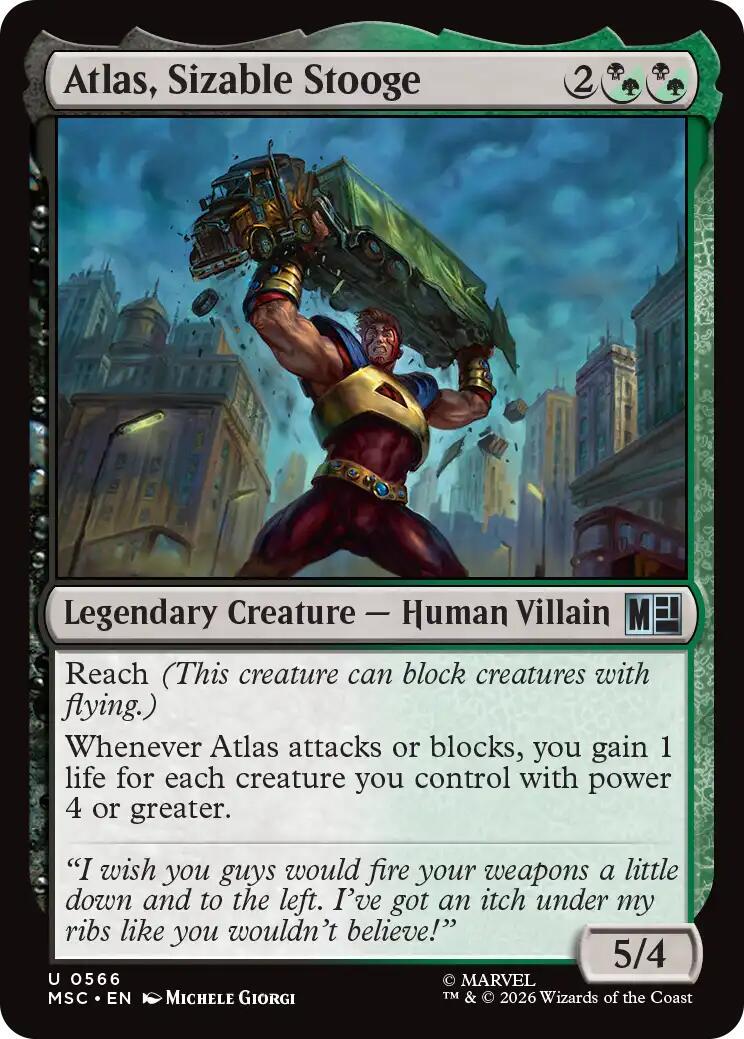 Atlas, Sizable Stooge #566