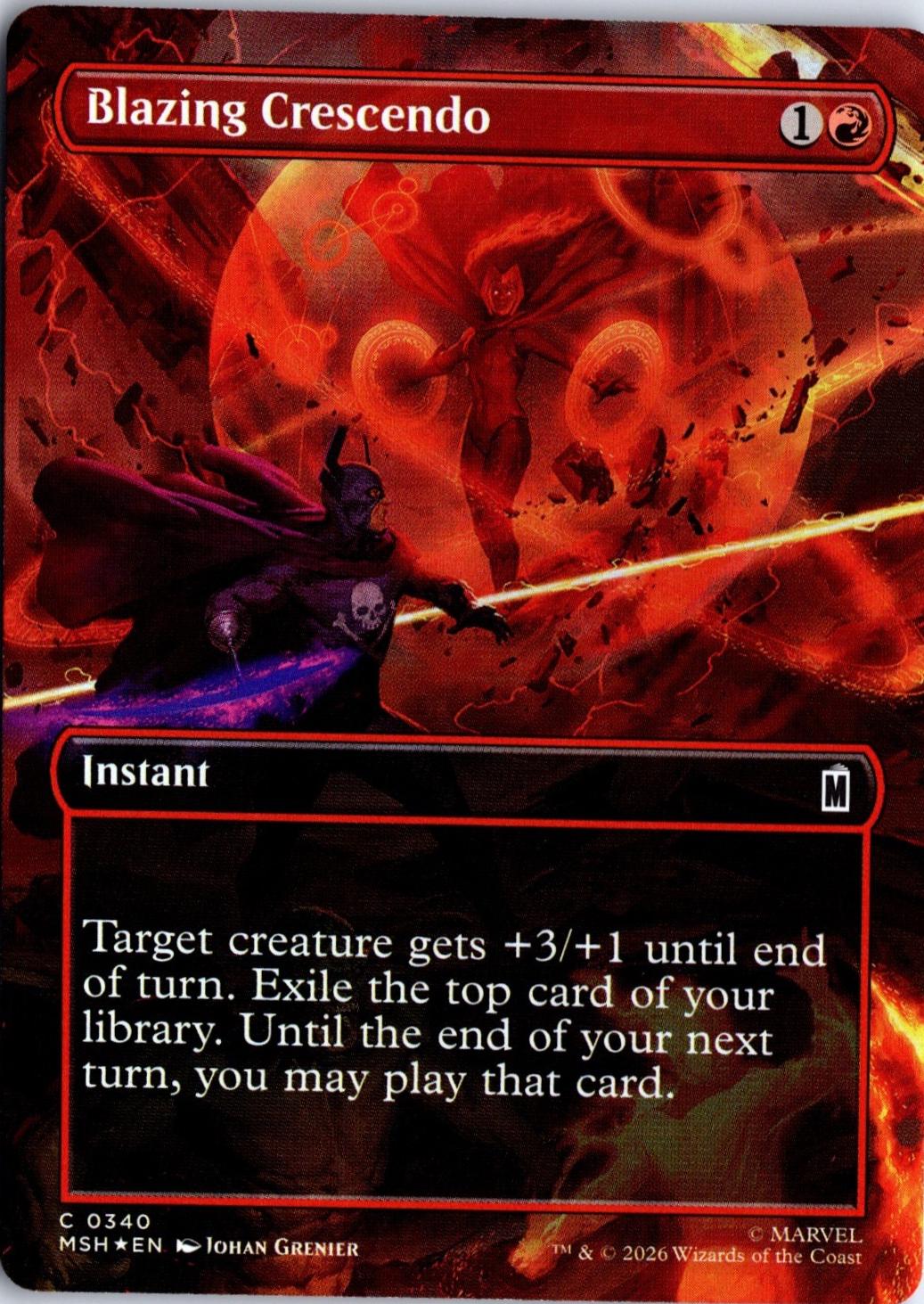 Blazing Crescendo [Borderless Foil] #340