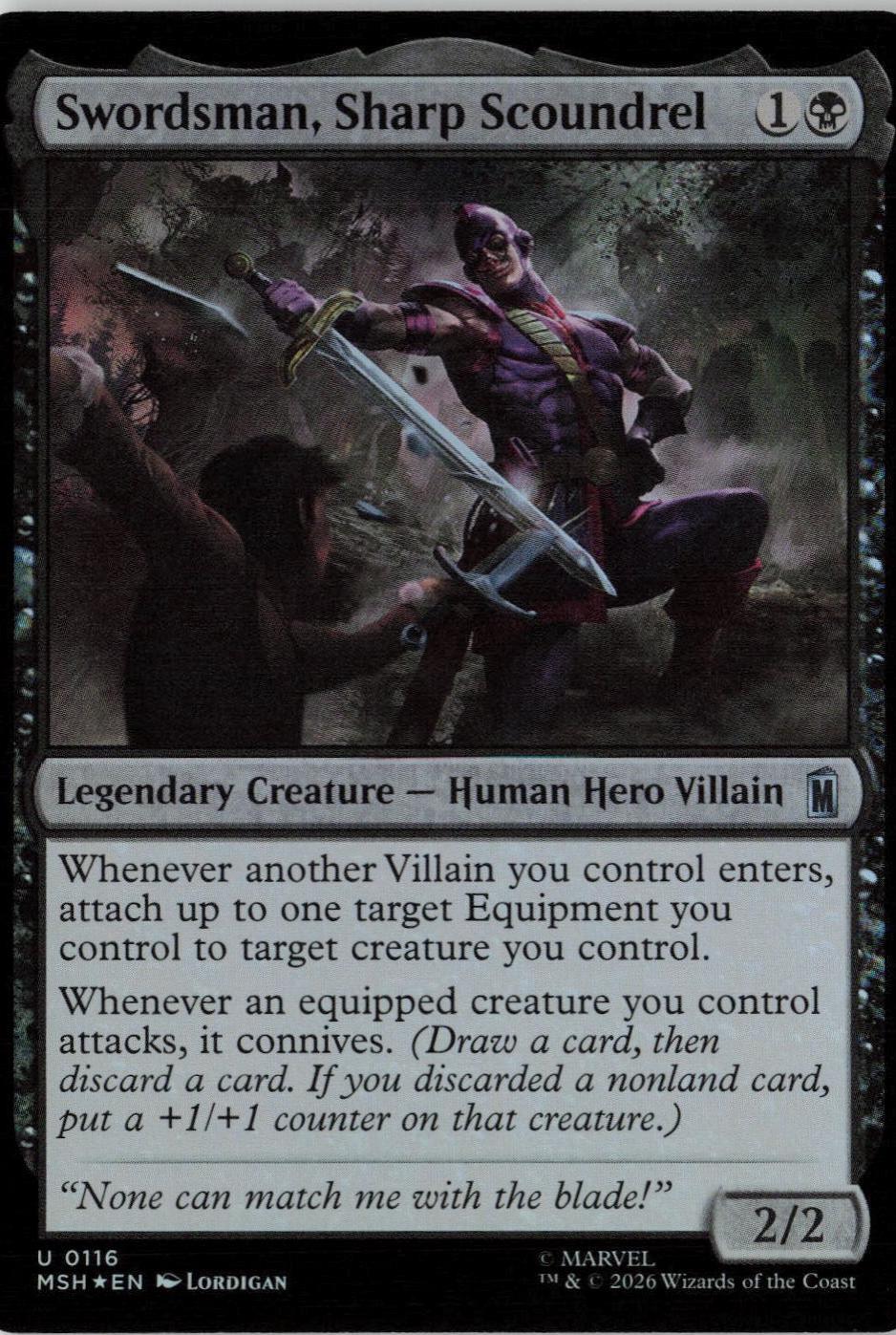 Swordsman, Sharp Scoundrel [Foil] #116