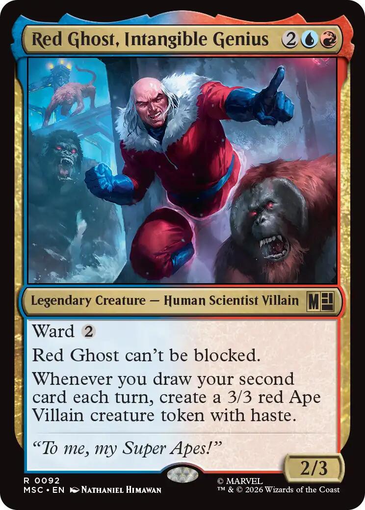 Red Ghost, Intangible Genius [Surge Foil] #92