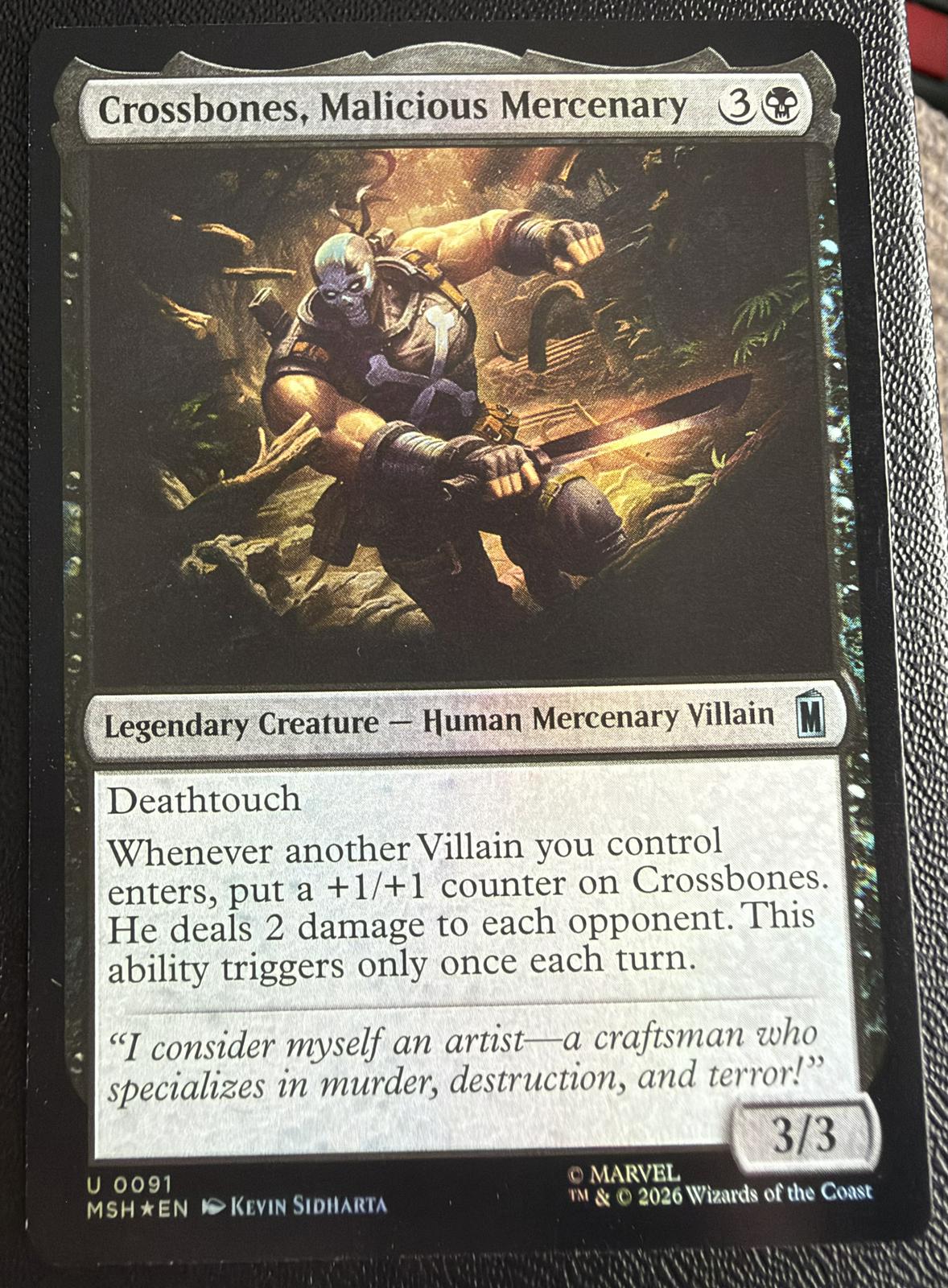 Crossbones, Malicious Mercenary [Foil] #91
