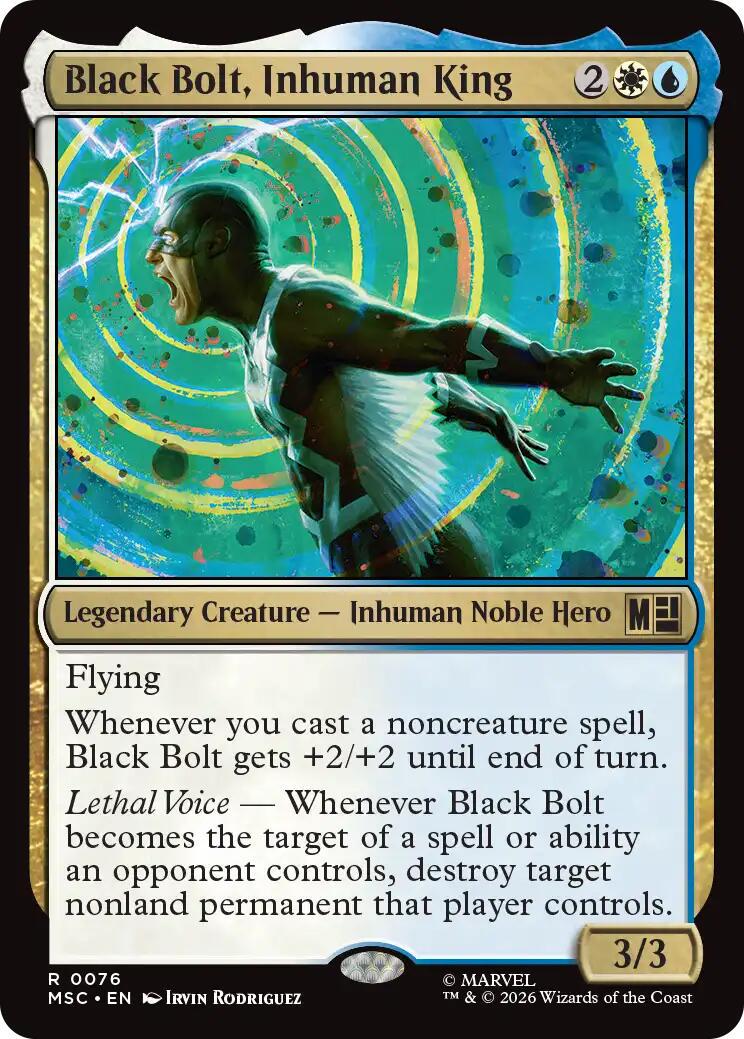 Black Bolt, Inhuman King [Surge Foil] #76