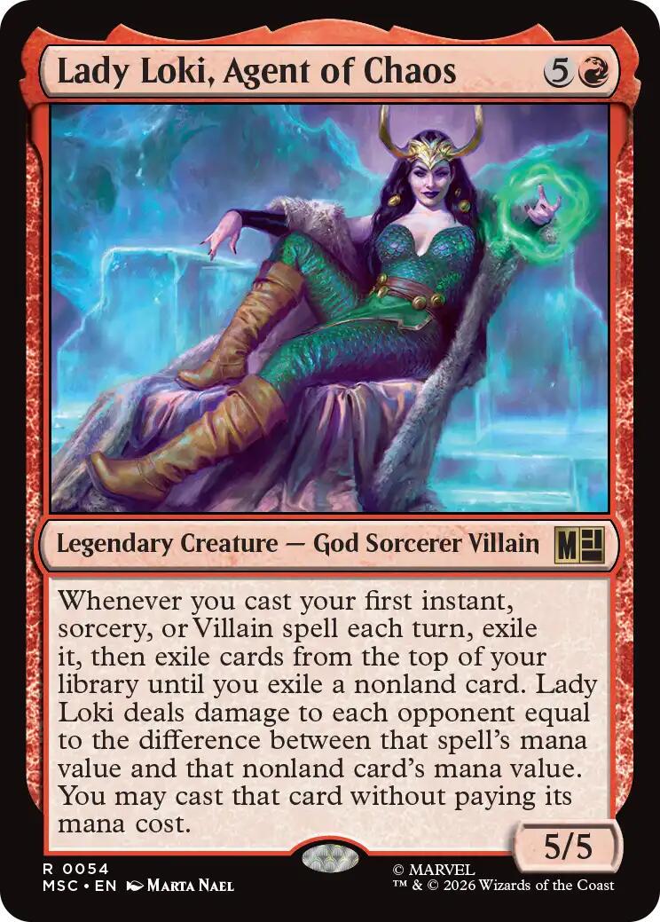 Lady Loki, Agent of Chaos [Surge Foil] #54