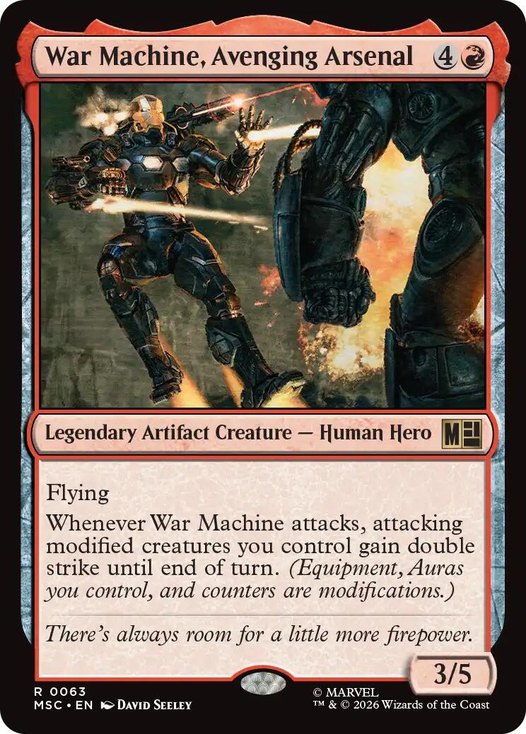 War Machine, Avenging Arsenal [Surge Foil] #63