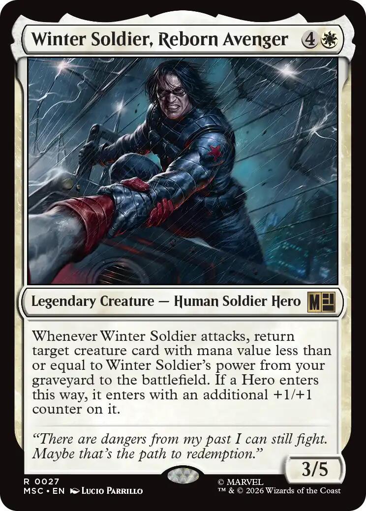Winter Soldier, Reborn Avenger [Surge Foil] #27