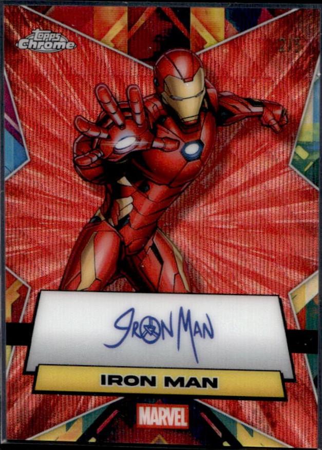 Iron Man [Red Wave Refractor] #FA-IM