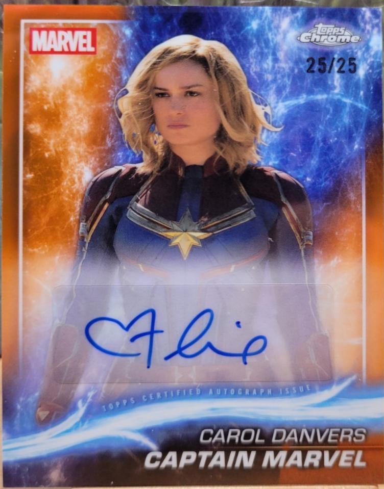Brie Larson as Captain Marvel [Orange] #AA-BL