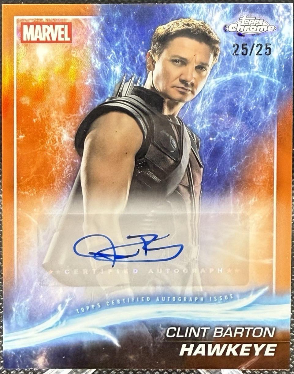 Jeremy Renner as Hawkeye [Orange] #AA-JR