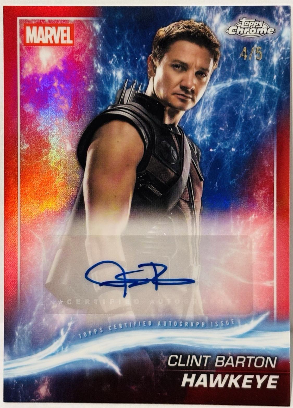 Jeremy Renner as Hawkeye [Red] #AA-JR