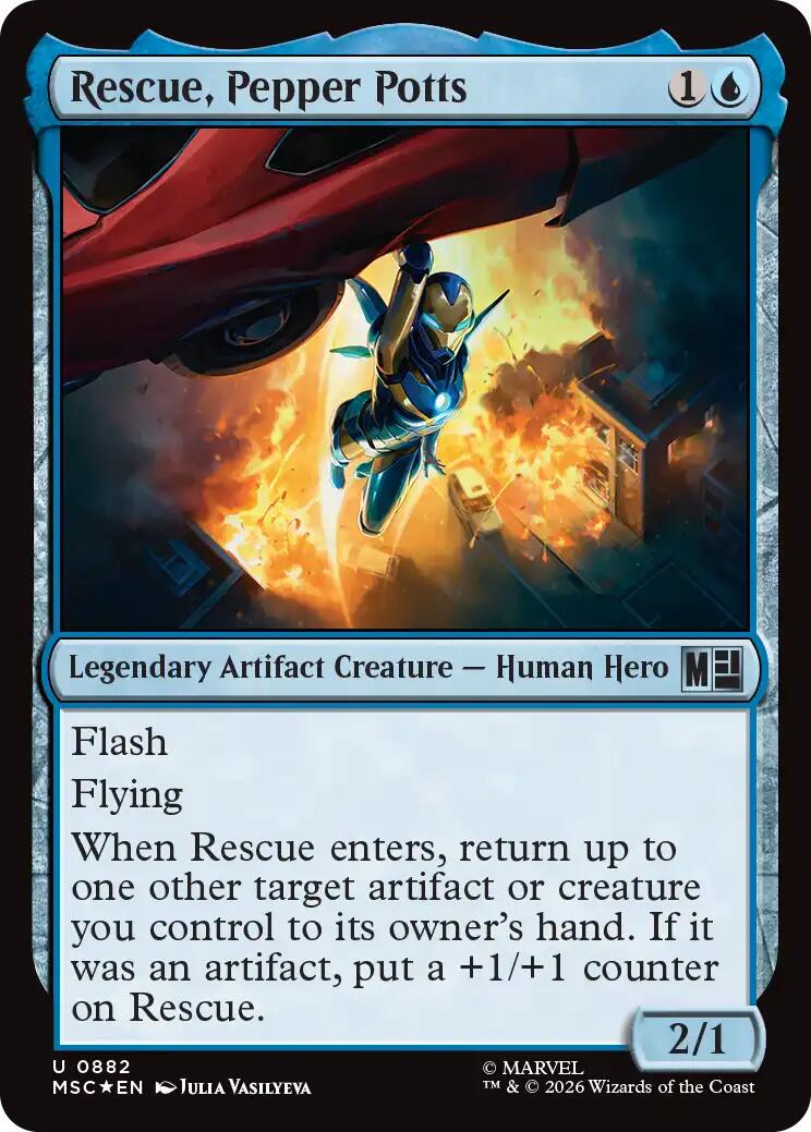Rescue, Pepper Potts [Surge Foil] #882