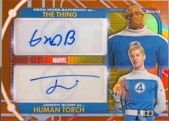 Ebon Moss-Bachrach (The Thing) / Joseph Quinn (Human Torch) [Orange] #DA-MQ