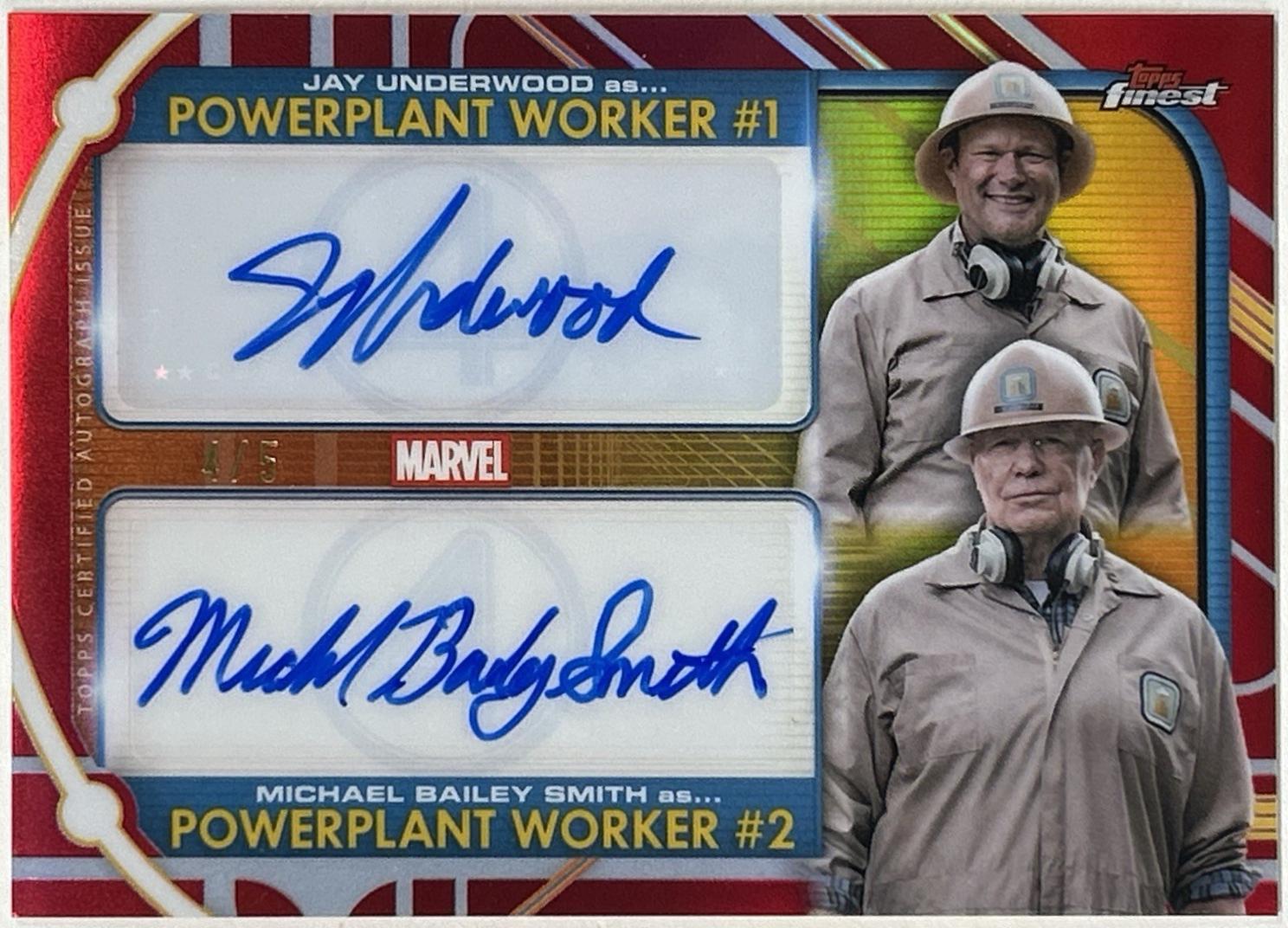 Jay Underwood (Powerplant Worker 1) / Michael Bailey Smith (Powerplant Worker 2) [Red] #DA-JM