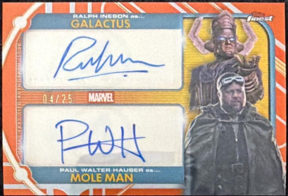Ralph Ineson (Galactus) / Paul Walter Hauser (Mole Man) [Orange] #DA-RP