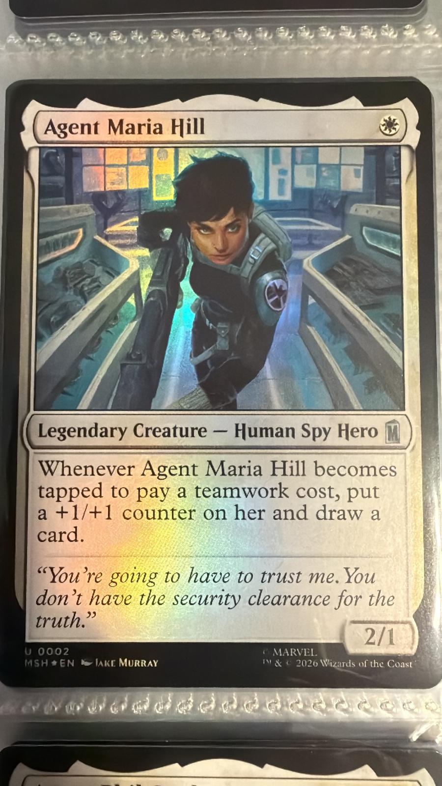 Agent Maria Hill [Foil] #2
