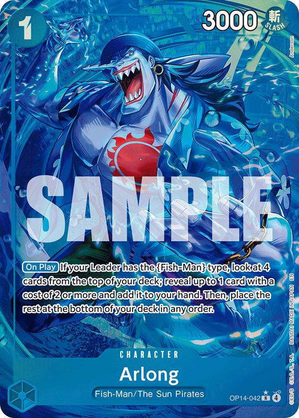 Arlong [Alternate Art] OP14-042