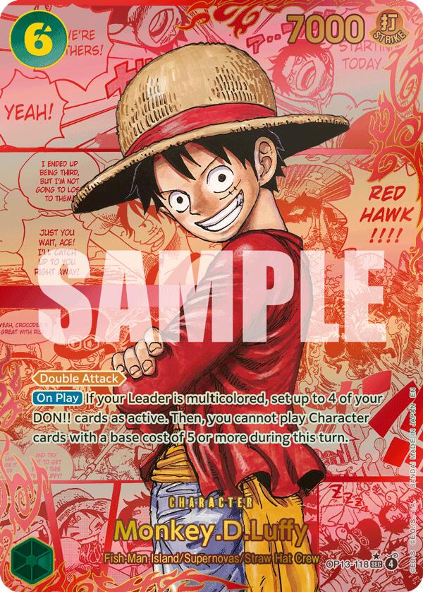 Monkey.D.Luffy [Red Manga] OP13-118