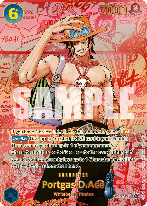 Portgas.D.Ace [Red Manga] OP13-119