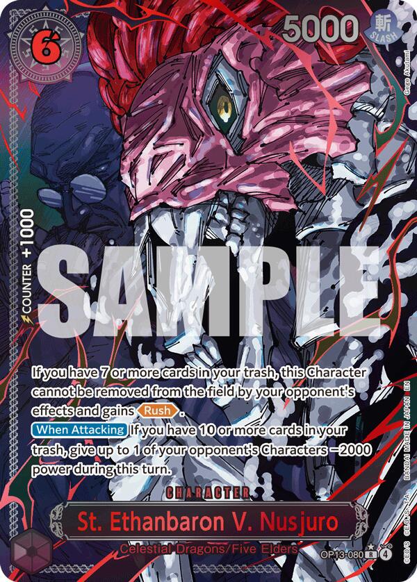 St. Ethanbaron V. Nusjuro [Red Alternate Art] OP13-080