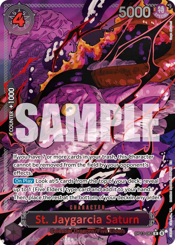 St. Jaygarcia Saturn [Red Alternate Art] OP13-083