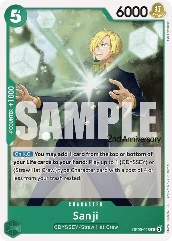 Sanji [2nd Anniversary] OP09-028