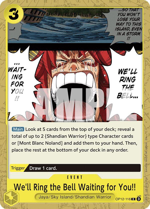 We'll Ring the Bell Waiting for You!! OP12-116