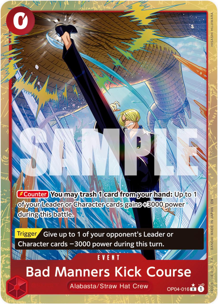 Bad Manners Kick Course [Alternate Art PRB-02] OP04-016