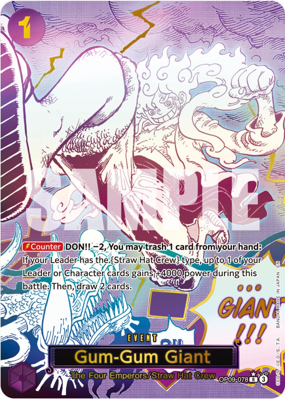 Gum-Gum Giant [Alternate Art PRB-02] OP09-078
