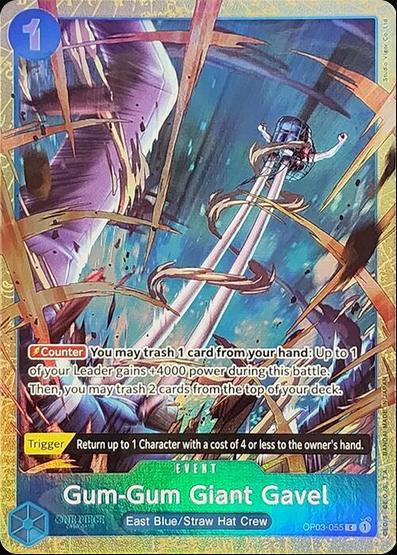 Gum-Gum Giant Gavel [Best Selection Vol. 2] OP03-055