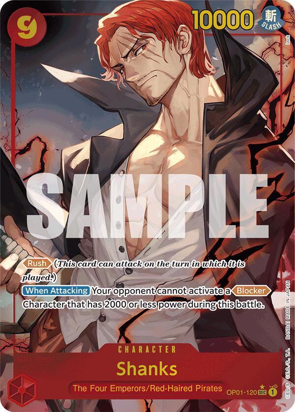 Shanks [Alternate Art PRB01] OP01-120