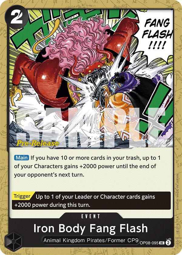 Iron Body Fang Flash [Pre-Release] OP08-095