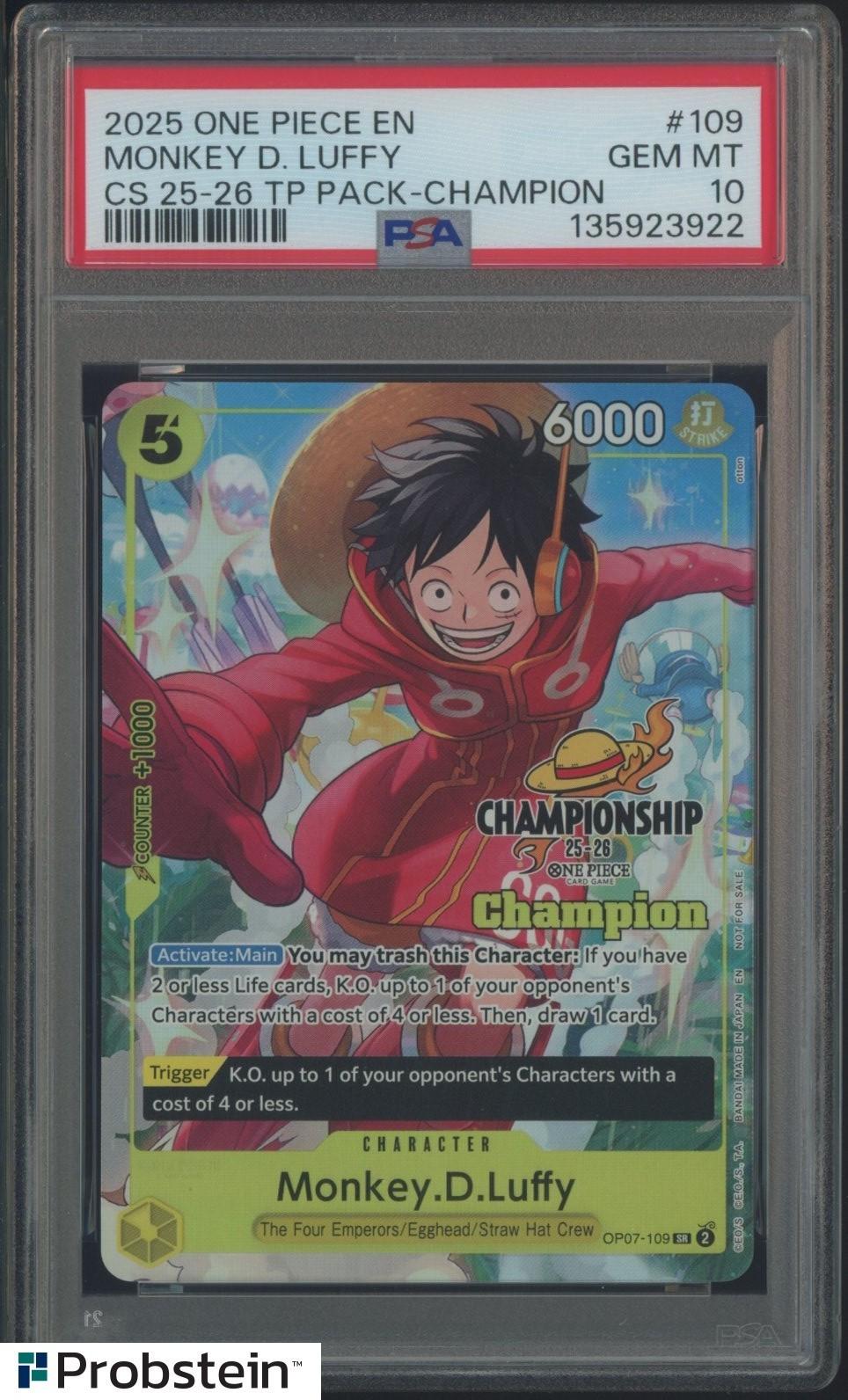Monkey.D.Luffy [Championship 25-26 Champion] OP07-109