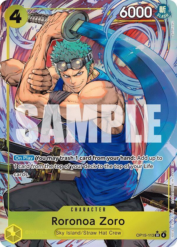 Roronoa Zoro [Alternate Art] OP15-113