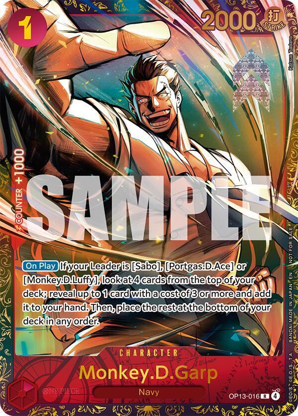 Monkey.D.Garp [Treasure Cup] OP13-016