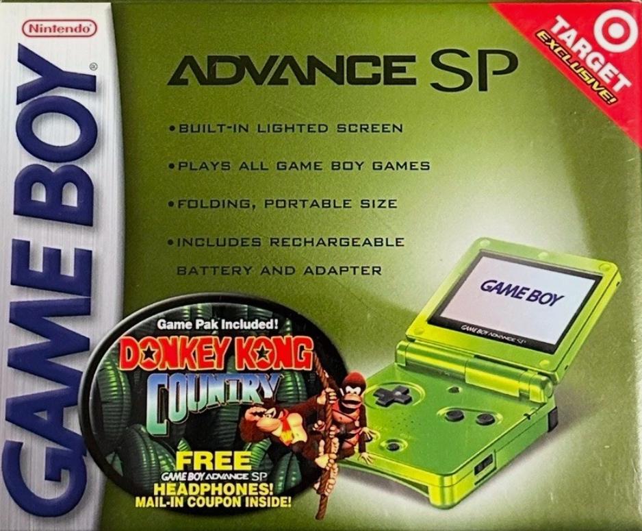 Lime Gameboy Advance SP [Donkey Kong Country Bundle]