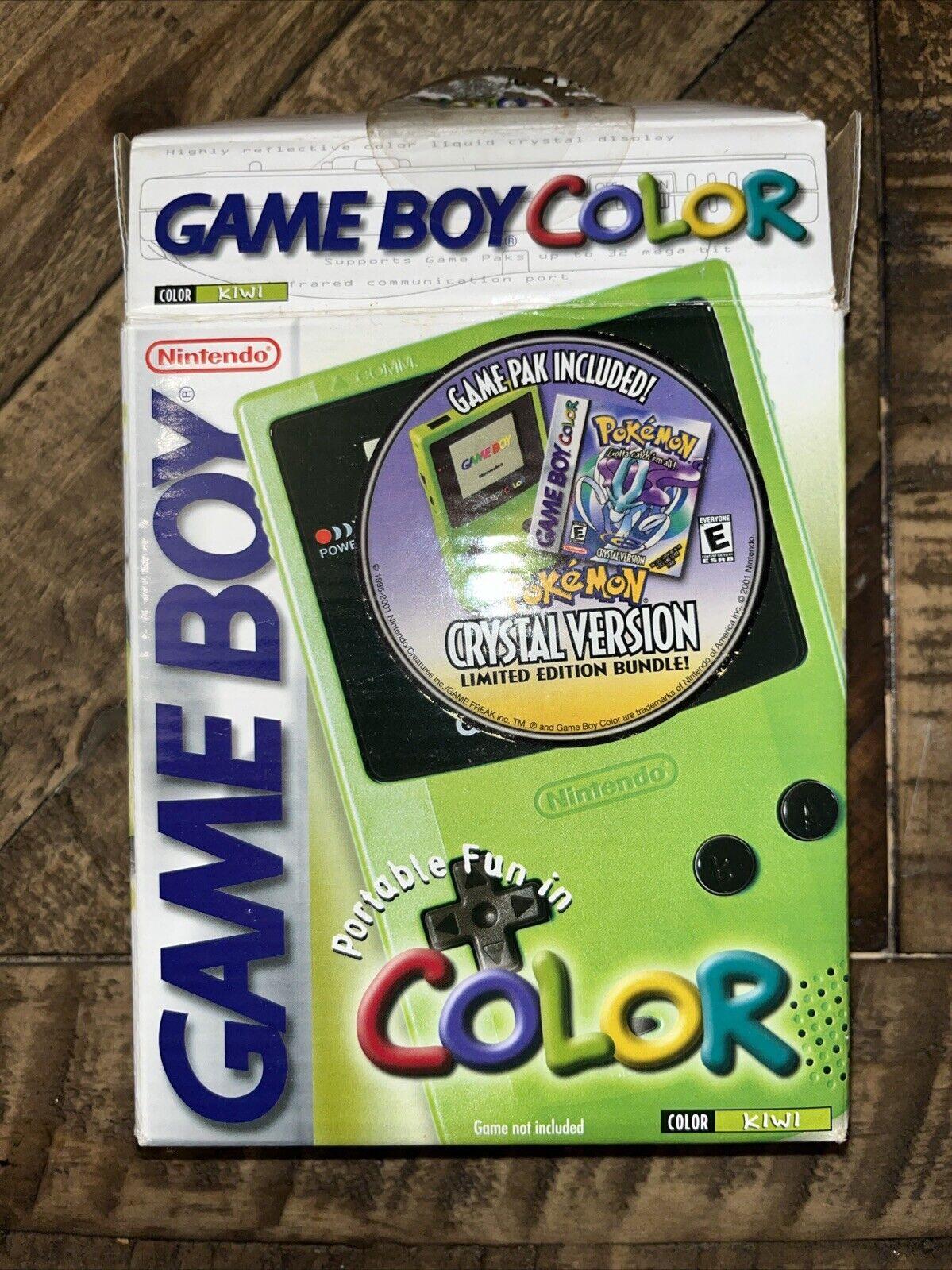 GameBoy Color Kiwi Pokemon Crystal Limited