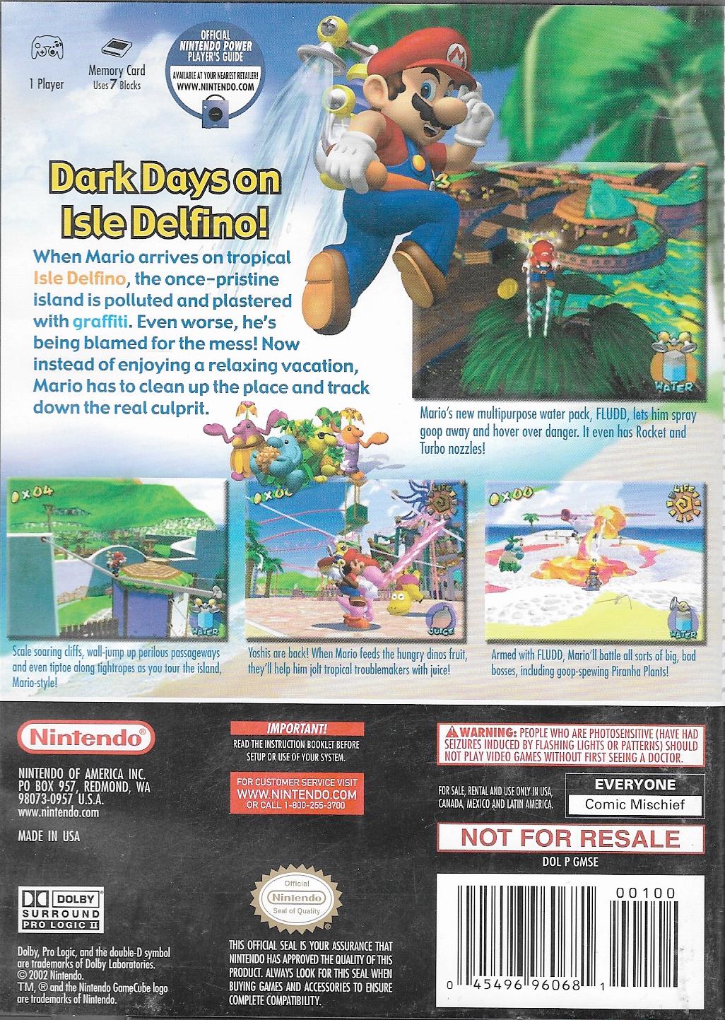 Super Mario Sunshine [Not For Resale]