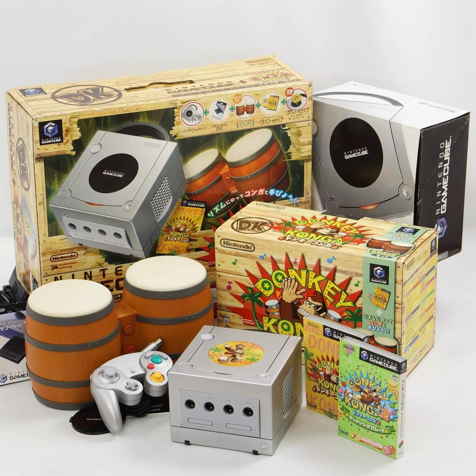 GameCube Silver Console [Donkey Konga Starter Pack]