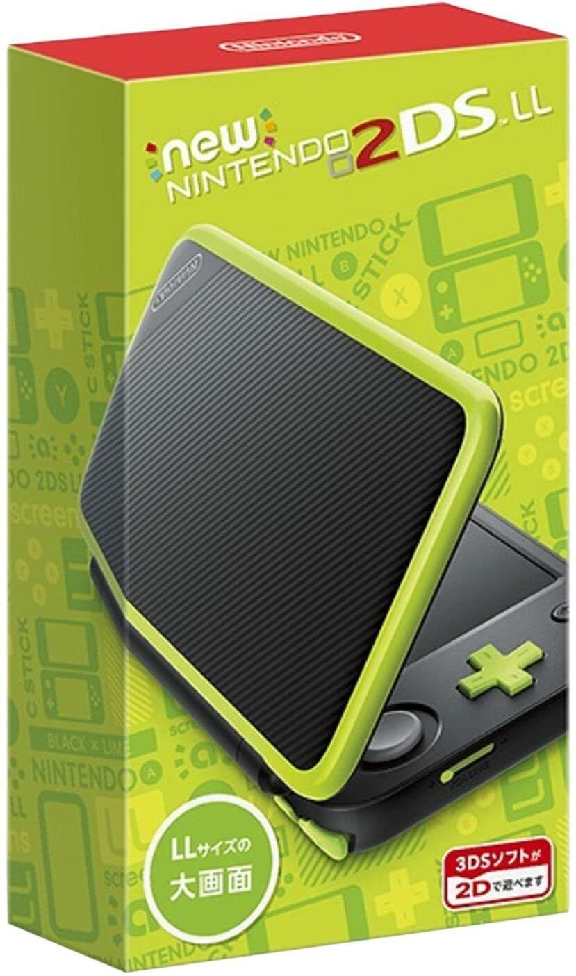 New Nintendo 2DS LL Black + Lime