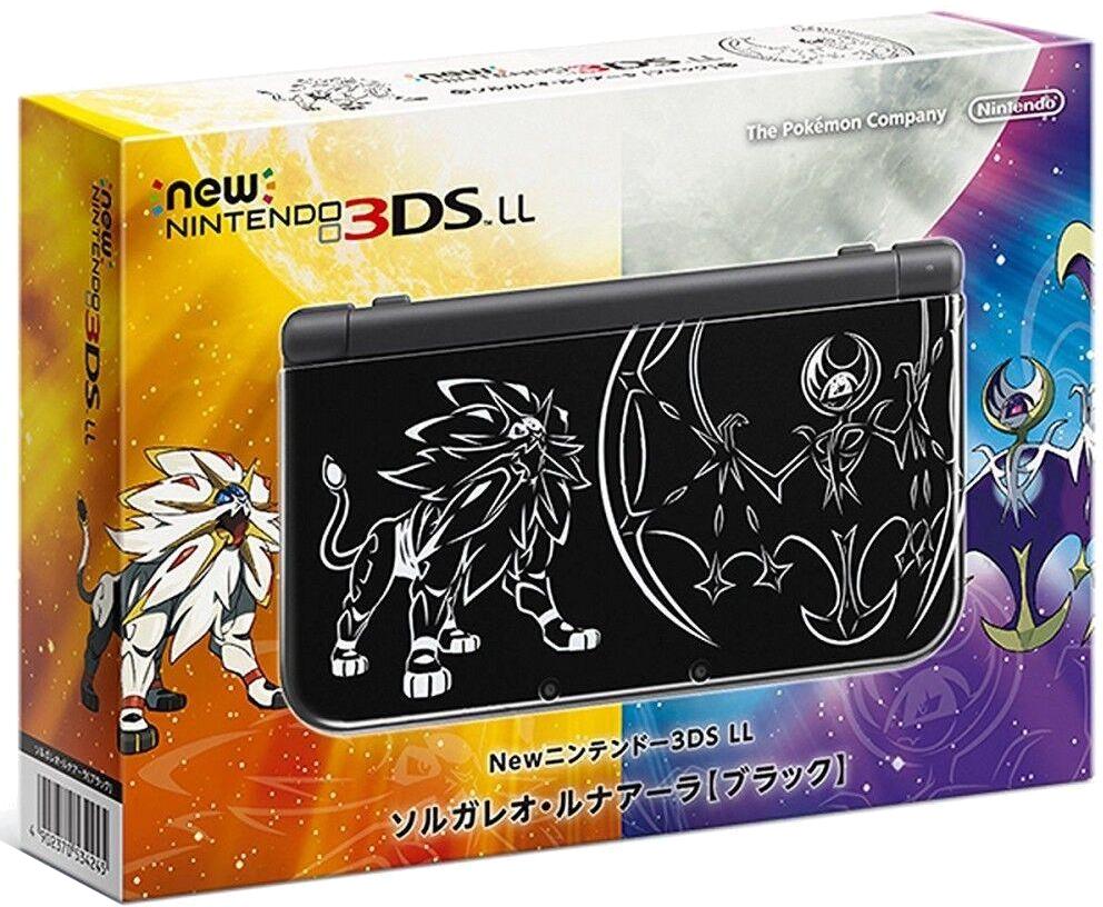 New Nintendo 3DS LL Solgaleo Lunala Black Edition