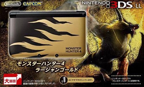 Nintendo 3DS LL Monster Hunter 4 Rajan Gold Limited Edition