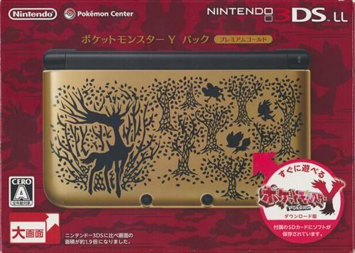 Nintendo 3DS LL Pokemon Y Pack Gold Edition