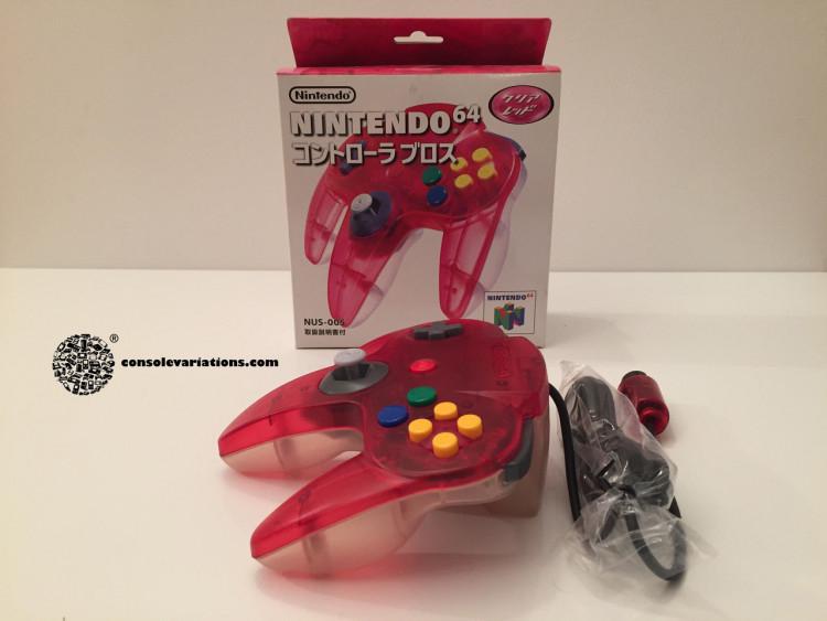 Clear White & Red Controller