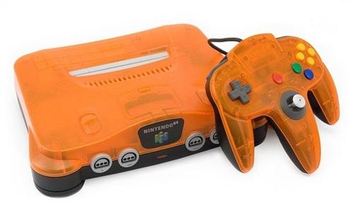 Nintendo 64 Daiei Hawks Orange & Black System