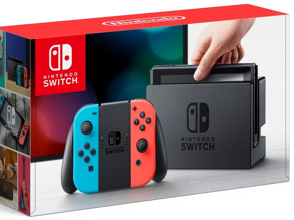 Nintendo Switch With Blue And Red Joy-Con