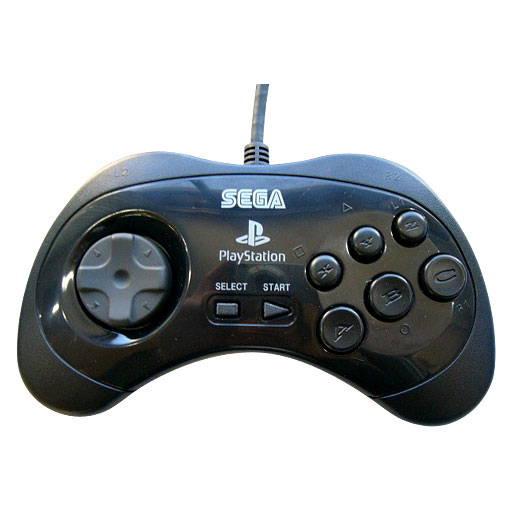 Black Sega Saturn Controller