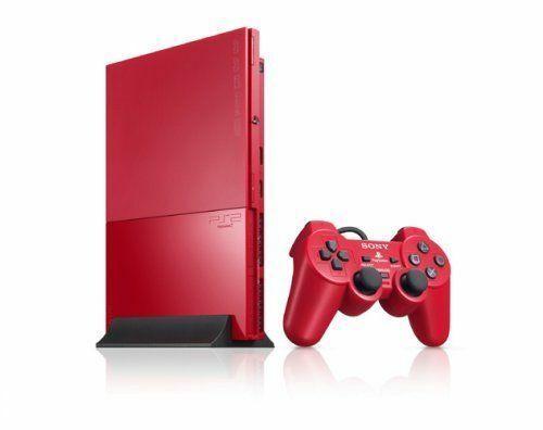 Cinnabar Red Slim Playstation 2 System